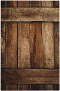 Brown Wooden Barn Door Old Wood Print Light Switch Cover Plate 1 Gang No Device Blank Electrical Wall Plates Faceplate Decorative Switch Plate for Farmhouse Home Decor
