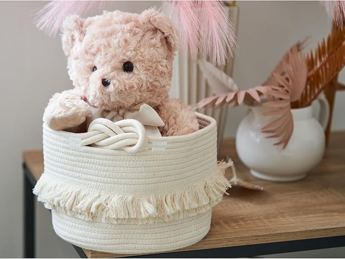 Bearington Tate Teddy Bear Stuffed Animal - 18" Soft Teddy Bear Plush Toy - Classic Design Cuddly Bears with Satin Bow - Adorable Floppy Beige Plush Animal Gift for Kids and Toddlers