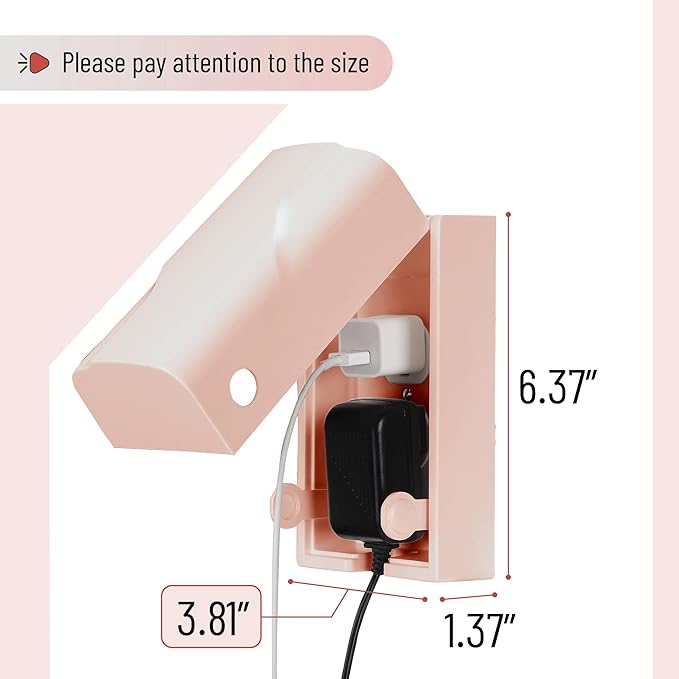 Bates - Baby Safety Outlet Cover Box, Pink, Outlet Covers Baby Proofing, Plug Covers Baby Proofing, Baby Outlet Cover, Socket Covers Baby Proofing, Baby Outlet Covers Baby Proof, Outlet Box Cover