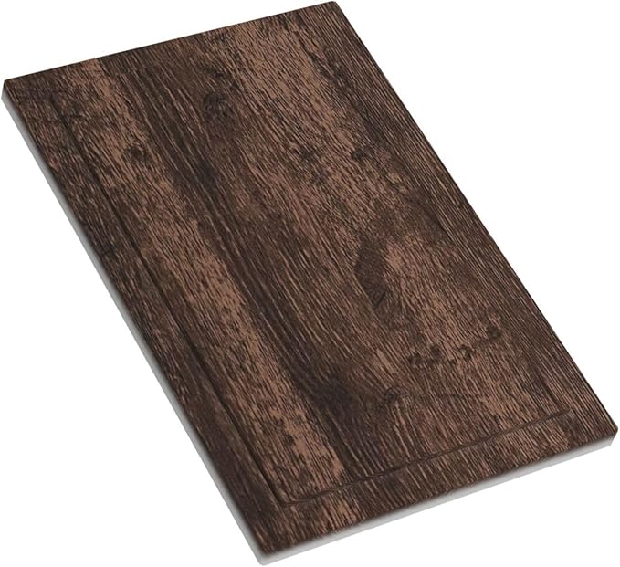 Light Switch Cover Plate Rustic Brown Wood Plank Retro Wooden Board 1 Gang Blank No Device Decorative Outlet Covers Electrical Wall Plate Switchplate for Farmhouse Home Decor