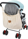 Accmor Universal Stroller Organizer, Large Storage Stroller Bag Fits for Uppababy, Nuna, Britax, Doona Strollers, Non-Slip Adjustable Storage Caddy Accessories for Stroller Crib