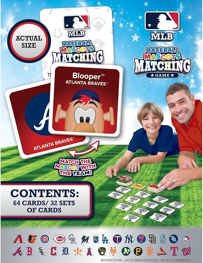 MasterPieces Officially Licensed MLB Picture Matching Card Game for Kids and Families