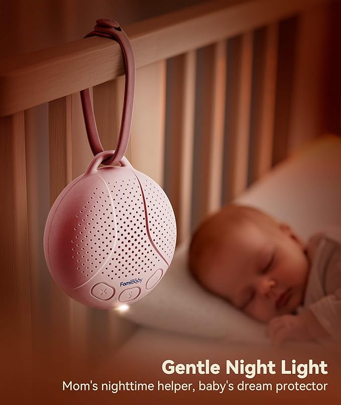 Sound Machine for Babies and Kids - Baby Sleep Soother | Portable White Noise Machine with Night Light for Nursery | 16 Soothing Sounds | Shush | Travel | Registry Gift | Baby Shower
