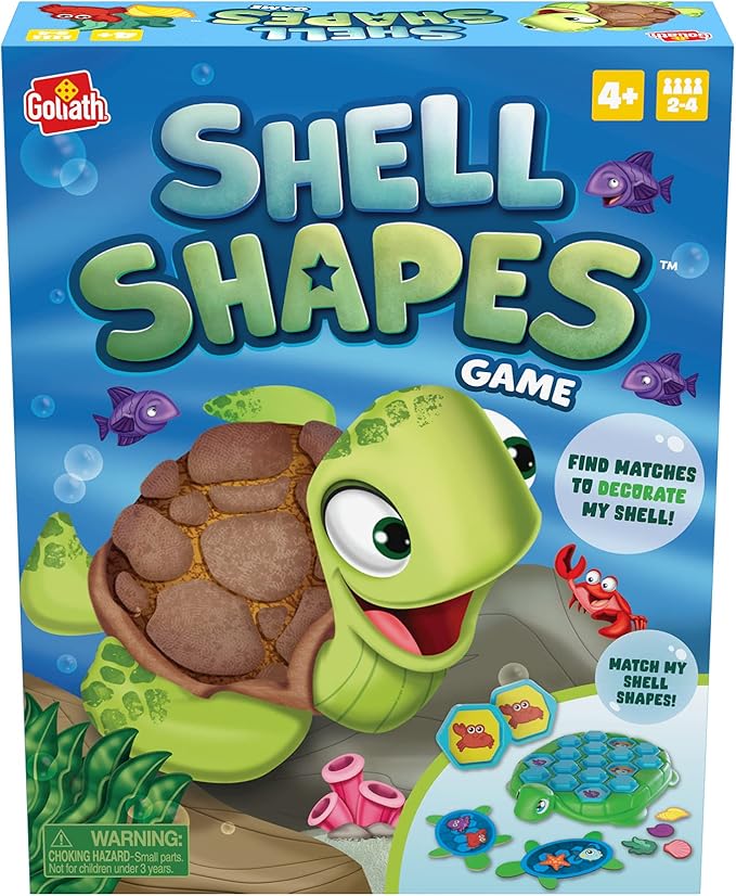 Shell Shapes Game - Develops Memory and Matching Skills As Players Find Matches to Decorate the Turtle's Shell by Goliath