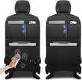 Back Seat Protector 2 Pack Fit for Toyota RAV4 Car Kick Mats for Kids Upgraded Version with Storage Organizer Waterproof Dirt Proof Faux Leather Auto Accessories (Black)
