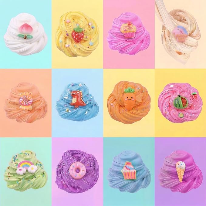 Butter Slime Kit, 14 Pack Mini Scented Slime, Party Favor Supplies, Soft and Stretchy, Party Favors for Girls Boys, Birthday Gifts for Kids, Sludge Toy