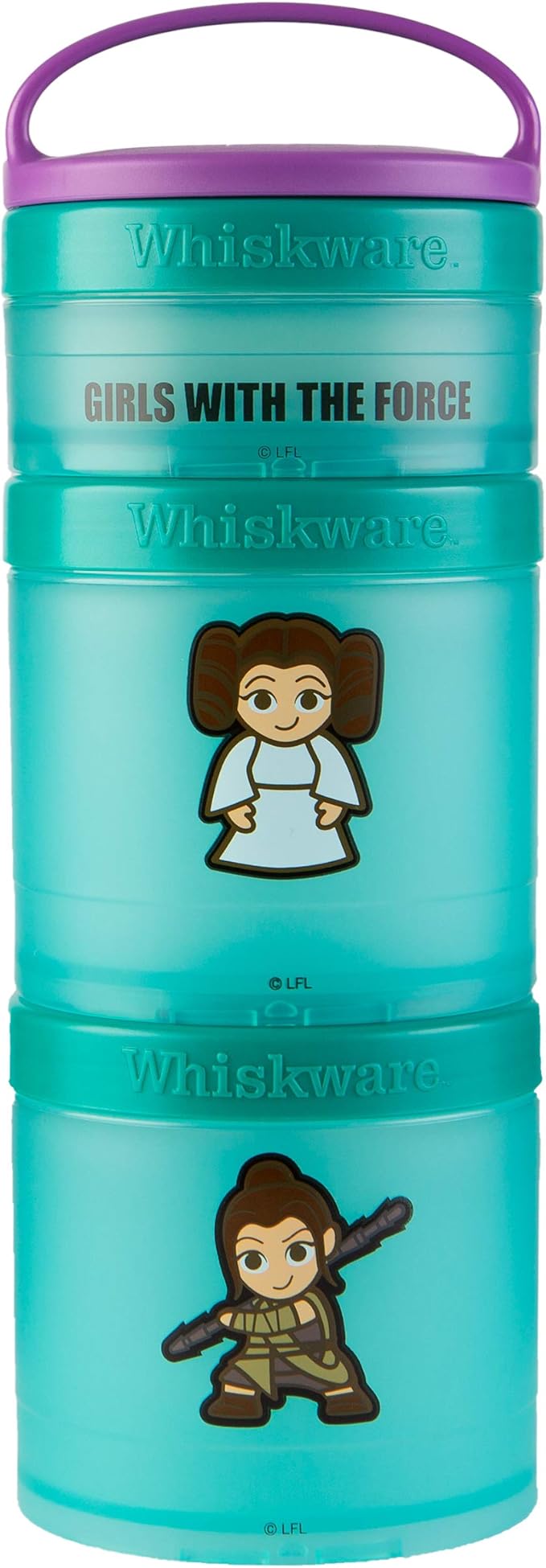 Whiskware Star Wars Stackable Snack Pack, Leia & Rey