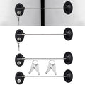 Hotop 4 Pack Cabinet Locks with Keys Mini Fridge Refrigerator Locks for Kids Toddlers Self Adhesive Child and Baby Proofing Safety for Deep Freezer Drawers Doors Latch(Black)