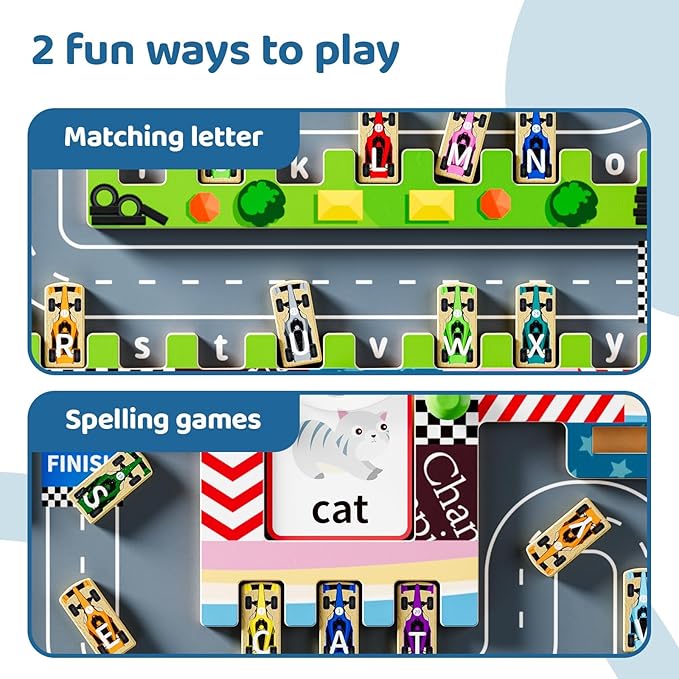 Montessori Magnetic Toy, Busy Board with Magnetic Letters & Numbers, ABC Learning Toys for Kids Ages 3-5, Alphabet Puzzle Preschool Toys, Fine Motor Skills Educational Toys for 3 Year Old Boys Girls