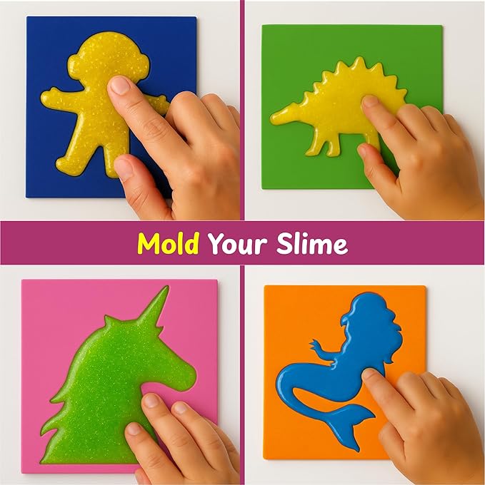 DIY Slime Making Kit for Kids 4+ Years, 10+ Glitter, Scented, Butter Slime Activities, Unicorn, Dinosaur, Mermaid, Best Slime Kit for Boys & Girls, Instruction Manual & Collectibles, Ideal for Gifting