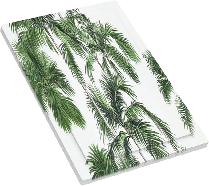 Light Switch Cover Plate Palm Trees Tropical Green Plant Palm Leaf 1 Gang No Device Blank Electrical Wall Plates Faceplate Decorative Switch Plate For Bed Room Bathroom Decor