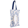Quilted Baby Diaper and Wipes Pouch Portable Mommy Bag for Stroller Reusable Wipes Pouch with Lanyard (Blue style1)