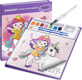 Paint with Water Coloring Books for Kids, Mess Free Watercolor Painting Kit Painting Activity for Kids Ages 3-5 4-8, Arts Crafts Drawing Gift Toy for Boy Girl