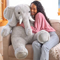 Vermont Teddy Bear Giant Elephant Stuffed Animal | 4 Foot Elephant Plush Toy and Emotional Support Plush for Kids and Adults | Crafted in the USA