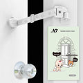 Neobay Magnetic Child Proof Door Lock & Adjustable Cat Door Latch, No Need for Interior Cat Door, Keeps Toddler Out of Litter Box, No-Drill Door Locks for Kids Safety, Easy Adult Access