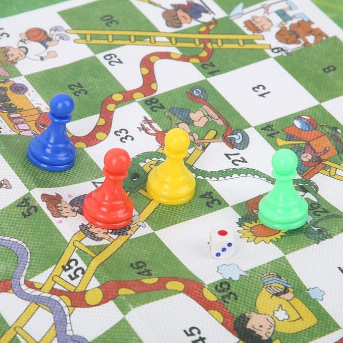 Kids Chess Game, Washable and Foldable Fabric Carpet for Children, Portable Educational Toy for Family Play, Toddlers and Preschoolers