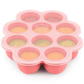 KeaBabies Silicone Food Freezer Trays with Lid, 2oz x 10 Pods Baby Food Storage Containers, Easy Puree Meal Prep, Breast Milk Silicone Freezer Molds, Dishwasher, Microwave Safe, BPA-Free (Blossom)