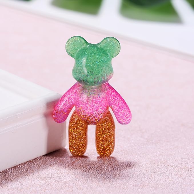 Aesnefe Pocket Bear Hug, Anxiety Relief Gifts, Mental Health Positivity Gift for Anxious Friend, Autism Fidget Gifts for Teen, Surgery Worry Gift, Thoughtful Present for School Anxiety, Green Gold