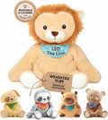 Lilly's Love Weighted Stuffed Animals for Adults & Kids — 5lb Calming Lion Plush for Anxiety, ADHD & Sensory | Machine Washable Weighted Stuffed Animal w/Removable Insert | Leo The Lion