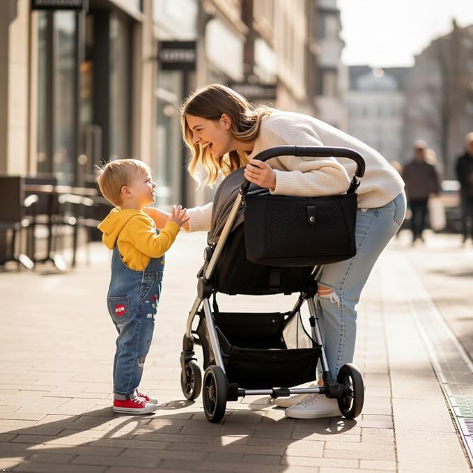 Universal Stroller Organizer with Cup Holders | Compact Storage for Baby, Jogger & Pet Strollers — Popular Style Back in Stock