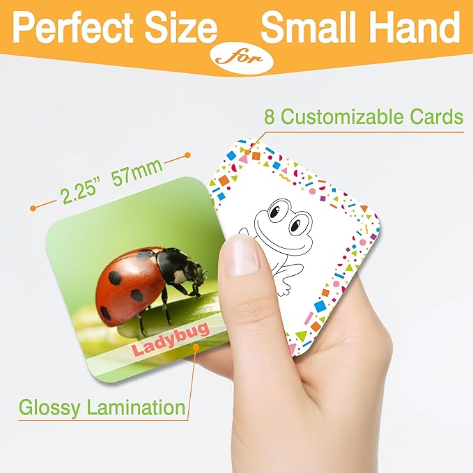 72 (36 Pairs) Spanish English Bilingual Animal Memory Matching Game with Reusable Custiomizable Cards,Instruction Language Learning Games for ESL and Language Immersion for Teens.