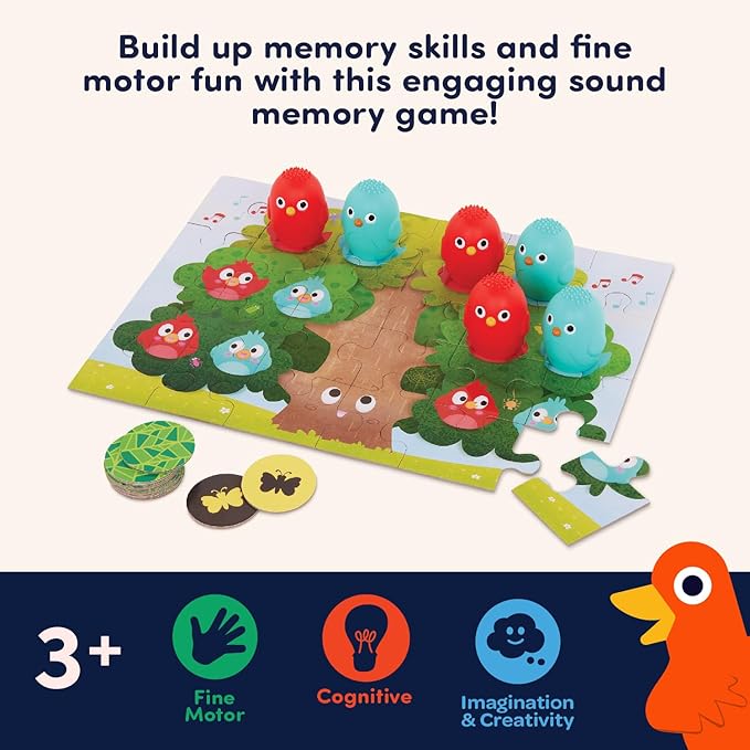 Battat Education – Montessori Memory Game Sound Shakers Toy for Toddlers – Educational Matching Game with Colorful Egg Shakers