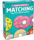 Chuckle & Roar Yummy Donuts Matching Memory Game for Kids Ages 3+ – My First Memory Game Preschool Board Game with Sweet Donut Pairs