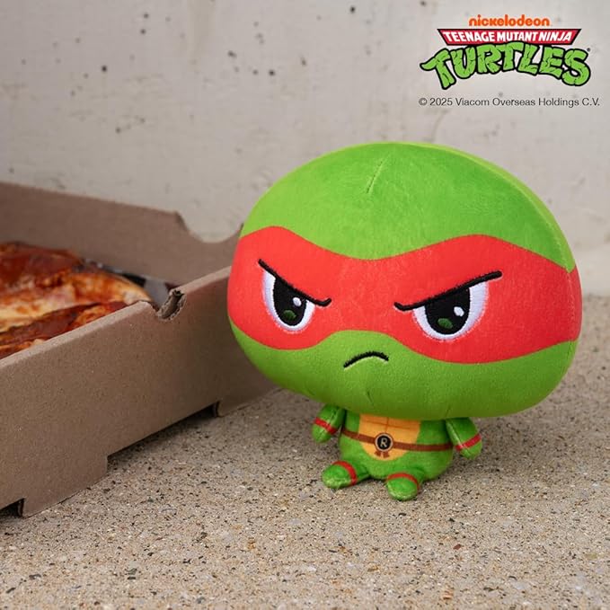 TeeTurtle Cloudheads Raphael Plush - 5-Inch Official Teenage Mutant Ninja Turtles Stuffed Animal with Embroidered Details - Soft Cuddly Plush Toys for Kids, Teens, and Adults