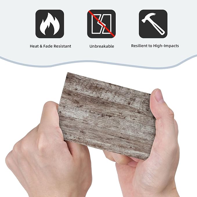 Light Switch Covers Rustic Wood Grey Brown Vintage Wooden Plank Decorative Switch Plates 1 Gang Blank No Device Outlet Covers Electrical WallPlates for Farmhouse Home Decor