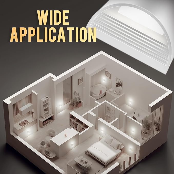 DORESshop LED Night Light[4 Pack], Night Lights Plug into Wall, 3 Level Brightness Adjustable Plug in Night Light, Dusk to Dawn Sensor Nightlights for Adults,Bedroom,Bathroom,Hallway, 5000K