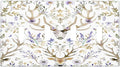 Light Switch Covers Gothic Retro Floral Damask Elk Wild Flower Quad Toggle Electrical Faceplate 4 Gang Wall Plate Decorative Switch Plates For Bed Room Living Room Decor