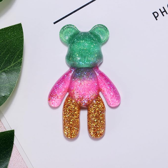 Aesnefe Pocket Bear Hug, Anxiety Relief Gifts, Mental Health Positivity Gift for Anxious Friend, Autism Fidget Gifts for Teen, Surgery Worry Gift, Thoughtful Present for School Anxiety, Green Gold