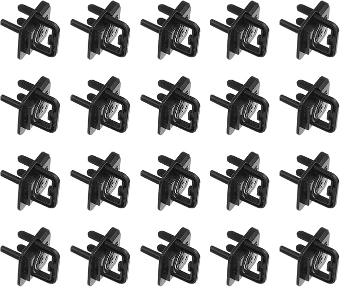 MECCANIXITY 20 Pack Outlet Covers Proofing, Plug Covers Easy Installation Electric Plug Protectors Safety Socket Cover Plugs Protector Black