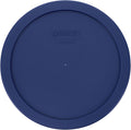 Pyrex 7402-PC 6/7 Cup Dark Blue Round Plastic Food Storage Replacement Lid - Made in USA