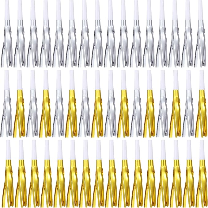 48 Pcs Party Blowers, New Years Eve Noise Makers, for Noise Makers Party Favors, Baby Shower, Kids Birthday, New Year Party