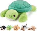gnomantic Turtle Weighted Stuffed Animals - 28 Inch 5.0 Pounds Weighted Plushies Sea Turtle Stuffed Animal - Large Tortoise Plush Pillow - Cute Plush Toy Gifts for Kids & Adults (28" 5.0 lbs)