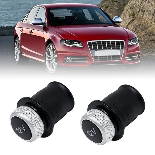 VIKKSAER 12V Auto Cigarette Lighter Dummy Cover Socket, 4H0919311 Replacement for Audi A4 A6 A8 Q3 A7