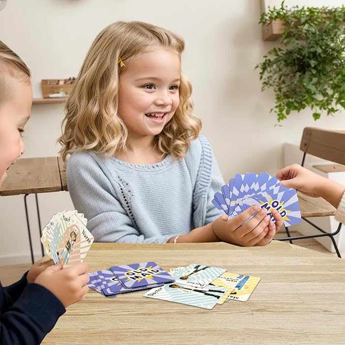 Card Games for Kids Ages 4-8, Go Fish,Old Maid Card Game and Memory Games Card, Fun Classic Kid Toddlers Games for Family Game Night Party Travel Preschool Classroom,Stocking Stuffers Gifts,4 Decks