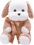 uoozii Warmable Dog Stuffed Animal - Microwavable 12" | 2 Pounds Unscented Weighted Stuffed Animals Non-Shedding Dog Plush Coolable & Heatable Warm Gifts for Kids & Adults