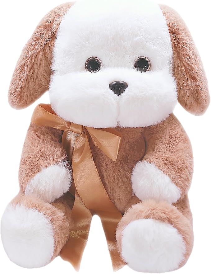 uoozii Warmable Dog Stuffed Animal - Microwavable 12" | 2 Pounds Unscented Weighted Stuffed Animals Non-Shedding Dog Plush Coolable & Heatable Warm Gifts for Kids & Adults