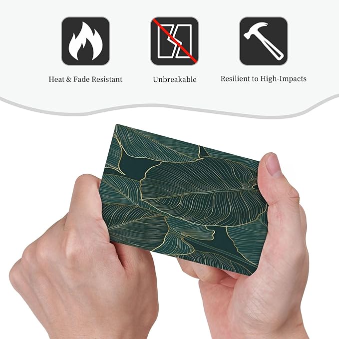 Gold Tropical Green Botanical Palm Leaves Light Switch Cover Plate 1 Gang No Device Blank Electrical Wall Plates Faceplate Decorative Switch Plate Covers for Bedroom Living Room Decor