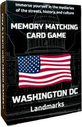 Washington, D.C. Landmarks Memory Matching Card Game – 50 Cards, Educational & Fun Family Game for Teens, Adults & Seniors – Travel Pack