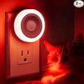 Briignite Motion Sensor Night Light Red, [2 Pack] Night Lights Plug into Wall, Auto On/Off Motion Activation Nightlight, Energy-Saving 0.6W LED Red Light Night Light, Ideal for Kids, Bedroom, Bathroom