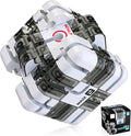 1 Sets Large Labyrinth 3D Maze Cube Puzzle Maze Game Gravity 3D Puzzle Cube Brain Teaser Ball Games for Kids Education Sensory Toys Gift for Adults (Classical,White)