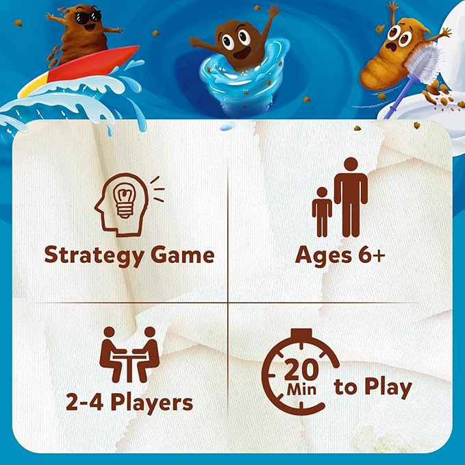 Skillmatics Card Game - Poop Wars, Fun & Fast-paced Game of Strategy, Party Game for Kids, Girls & Boys Ages 6, 7, 8, 9 & Up