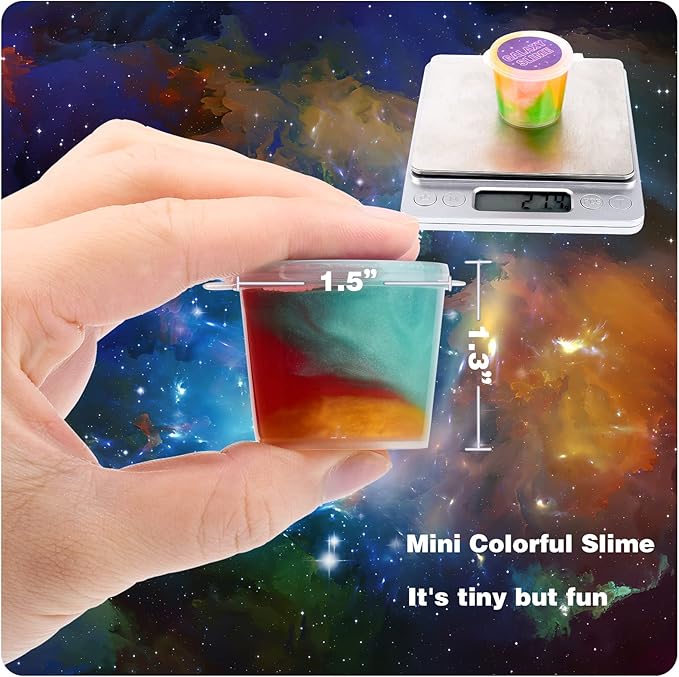 68 Pack Galaxy Slime Kit, Mini Bulk Easter Slime Party Favors, Valentines Day Birthday Gift, Goodie Bag Stuffers, Classroom Reward for Kids Girls Boys 8-12, Valentine Halloween Christmas Slime Toys