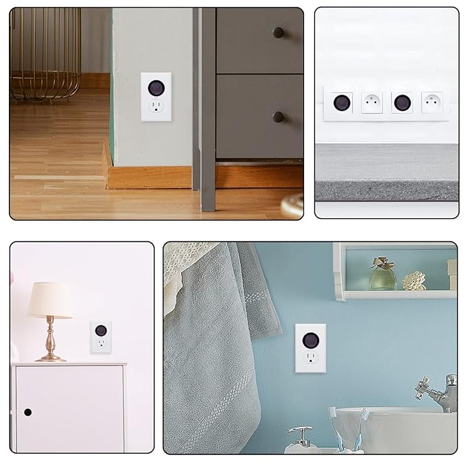 Pure Black Color Outlet Covers Baby Proofing Child Proof Plug Covers for Electrical Outlets Easy Install Outlet Plug Covers