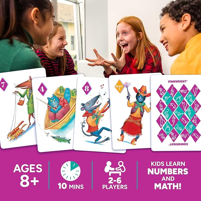 Rat A Tat Cat Card Game, for Ages 6 and Up