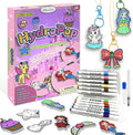 WurLoo Aqua Puffs 3D Art Kit for Kids, Mess-Free Paint by Number Crafts with Princesses & Unicorns, DIY Color & Inflate Activity, Travel Toys & Creative Gifts for Girls Ages 4, 5, 6, 7, 8, 9, 10