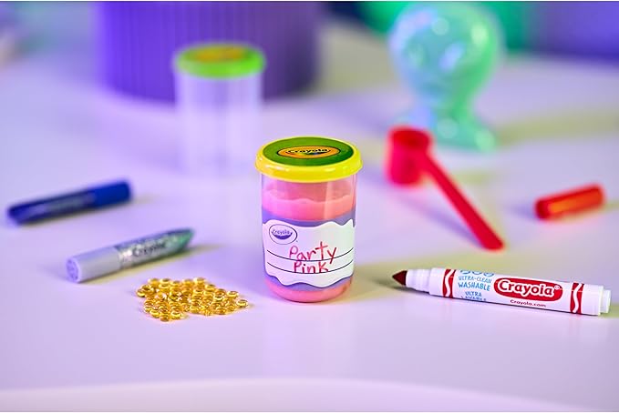 Crayola Goo All-in-1 Sensory Station, Galactic Slime Making Kit for Kids, Essential Easter Basket Stuffers, Less Mess, DIY Arts & Crafts Set, Gifts for Kids, Ages 6+